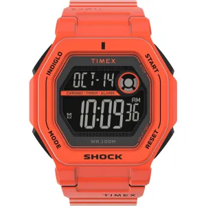 Timex Men's Watch - Command Encounter Chronograph Orange Rubber Strap | TW2V60000