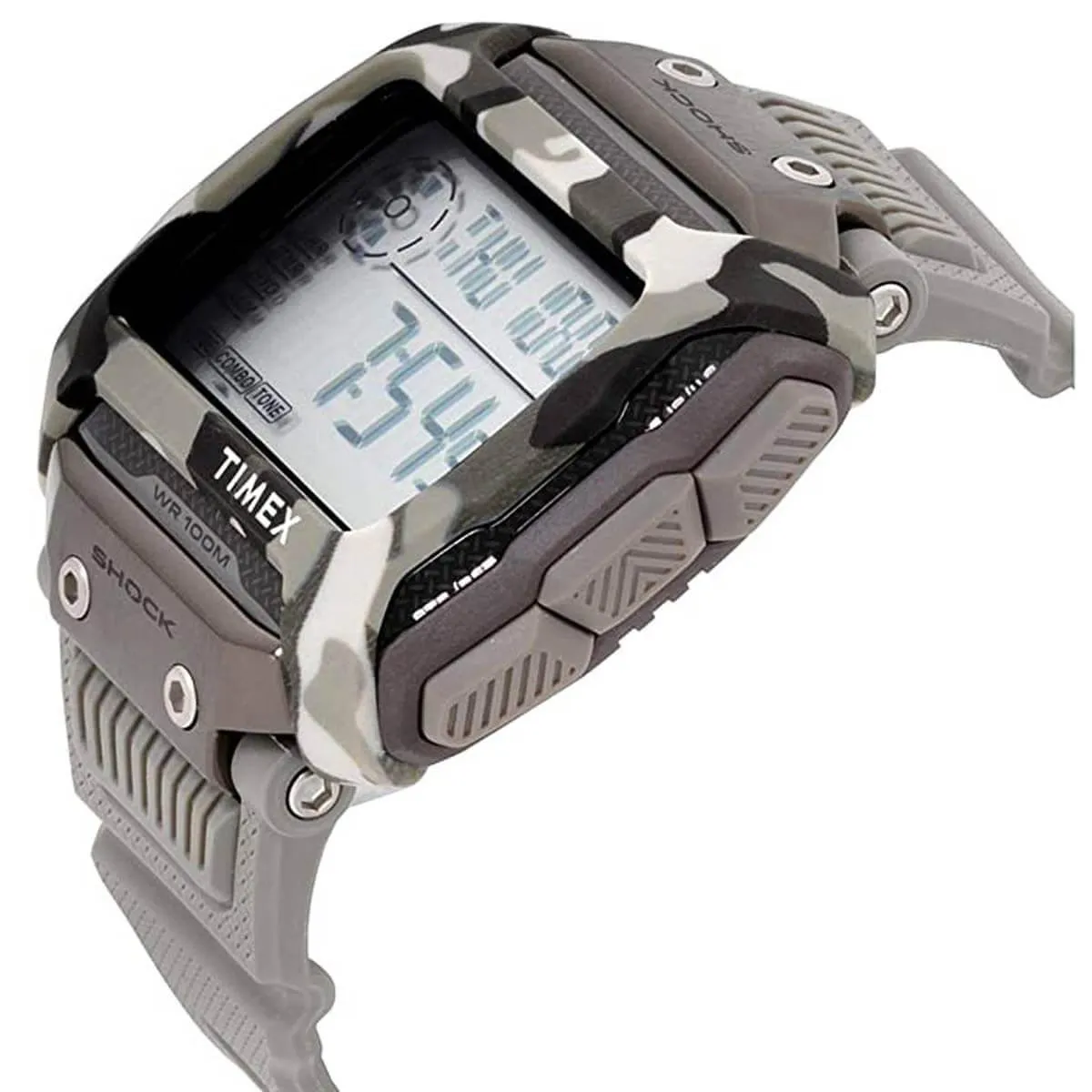 Timex Men's Watch - Command Grey Plastic Strap Digital Display | TW5M18300