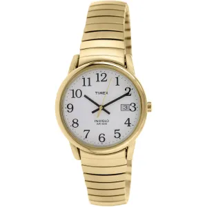 Timex Men's Watch - Easy Reader White Dial Plated Stainless Steel Bracelet | T2N090