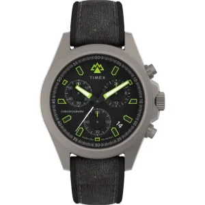 Timex Men's Watch - Expedition Field Chronograph Black Fabric Strap | TW2V96300JR