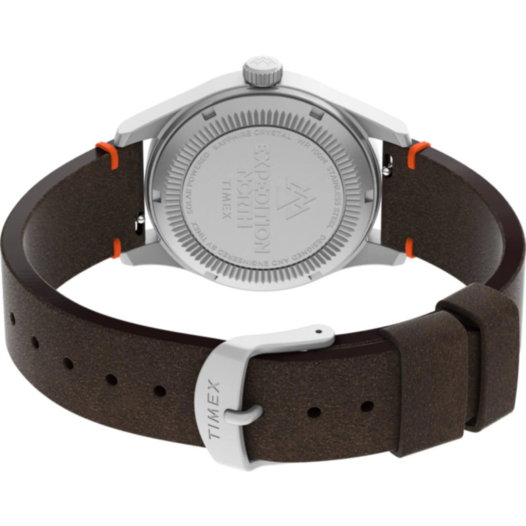 Timex Men's Watch - Expedition North Black Dial Brown Leather Strap | TW2V64200JR