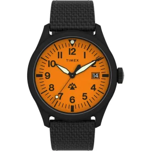 Timex Men's Watch - Expedition North Orange Dial Black Fabric Strap Date | TW2W23700JR