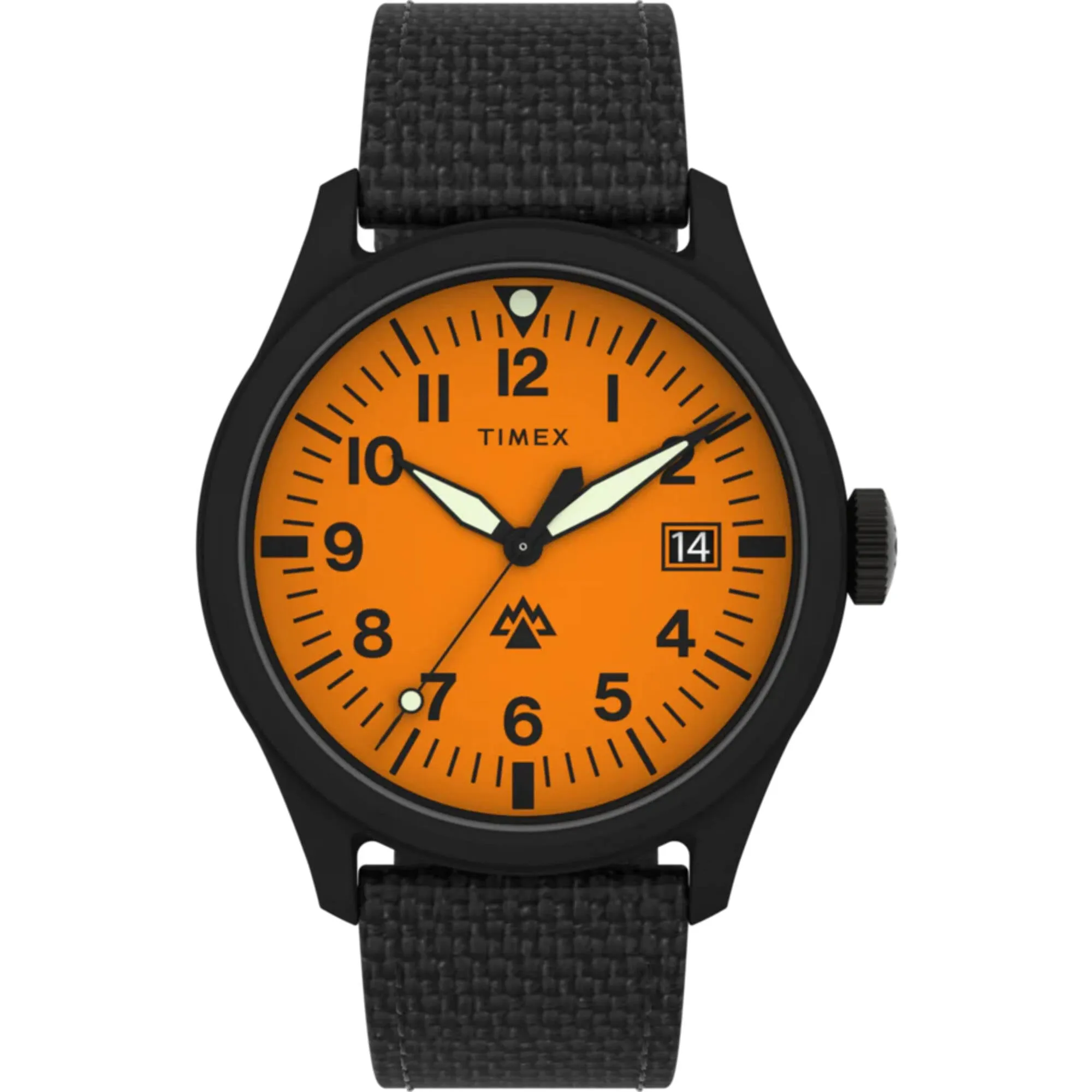 Timex Men's Watch - Expedition North Orange Dial Black Fabric Strap Date | TW2W23700JR