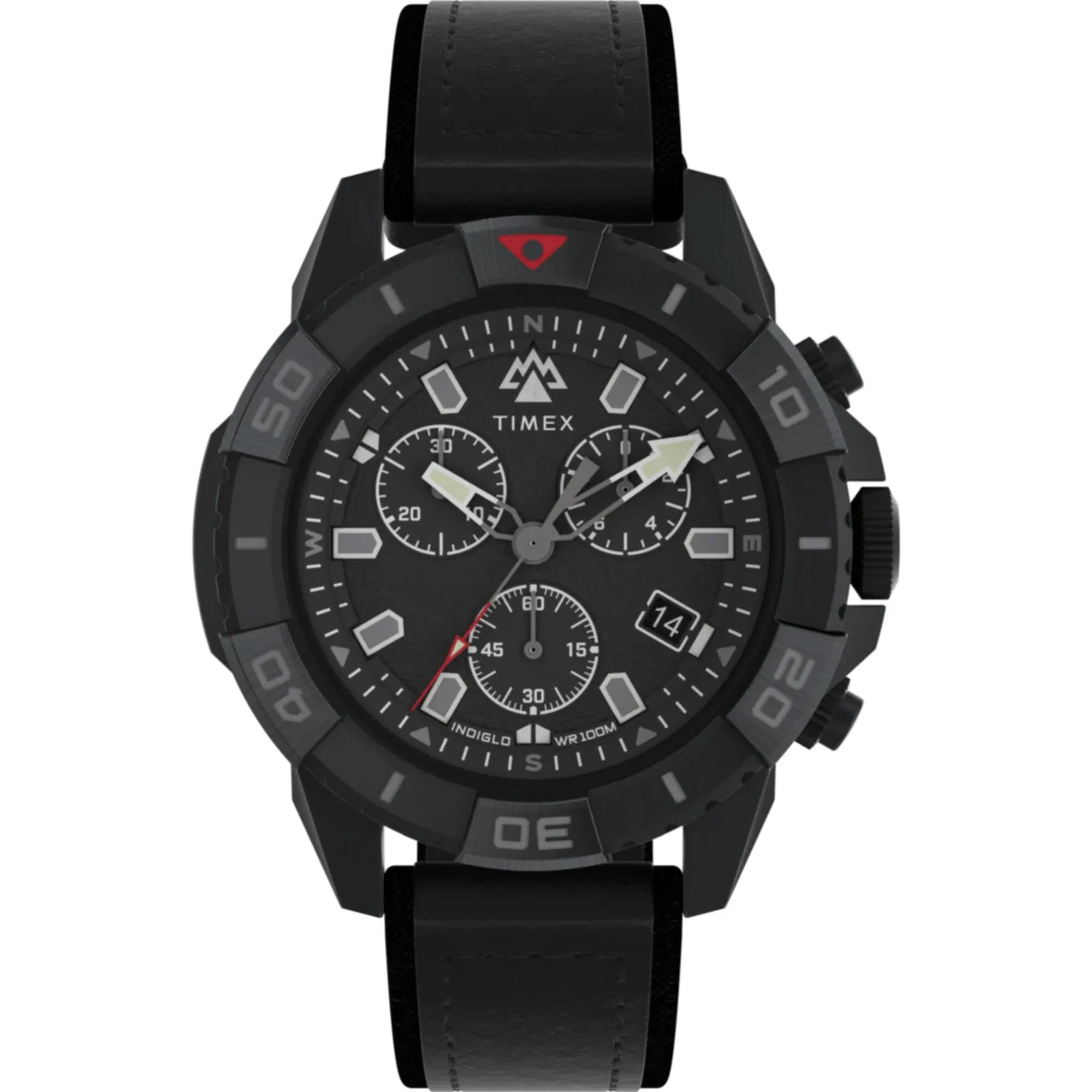 Timex Men's Watch - Expedition North Ridge Quartz Chrono Leather Strap | TW2W16000