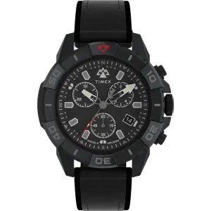 Timex Men's Watch - Expedition North Ridge Quartz Chrono Leather Strap | TW2W16000