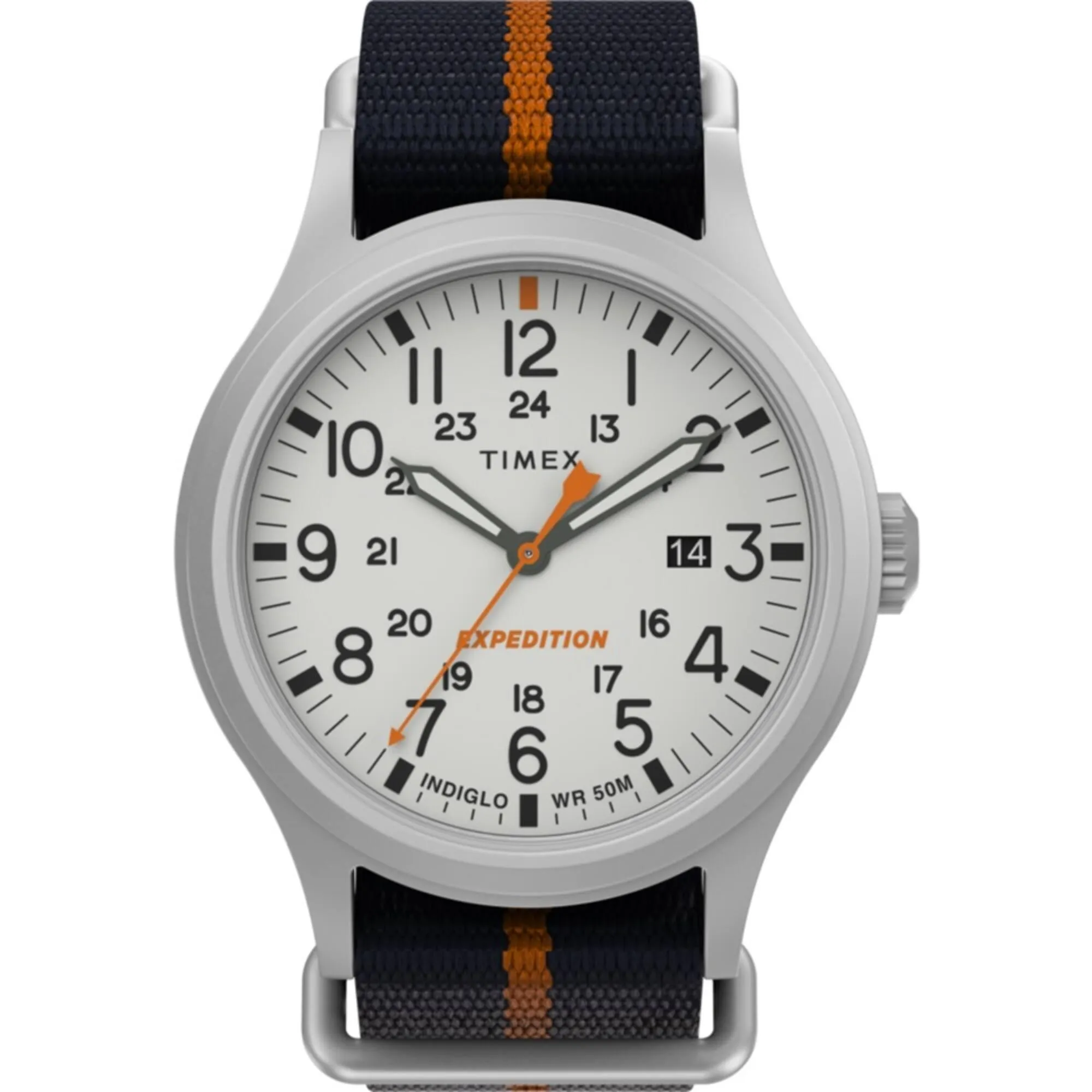 Timex Men's Watch - Expedition North Sierra White Dial Blue Fabric Strap | TW2V22800VQ