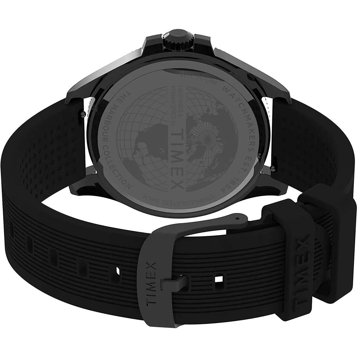 Timex Men's Watch - Harborside Coast Rotating Bezel Black Dial Strap | TW2U42000VQ
