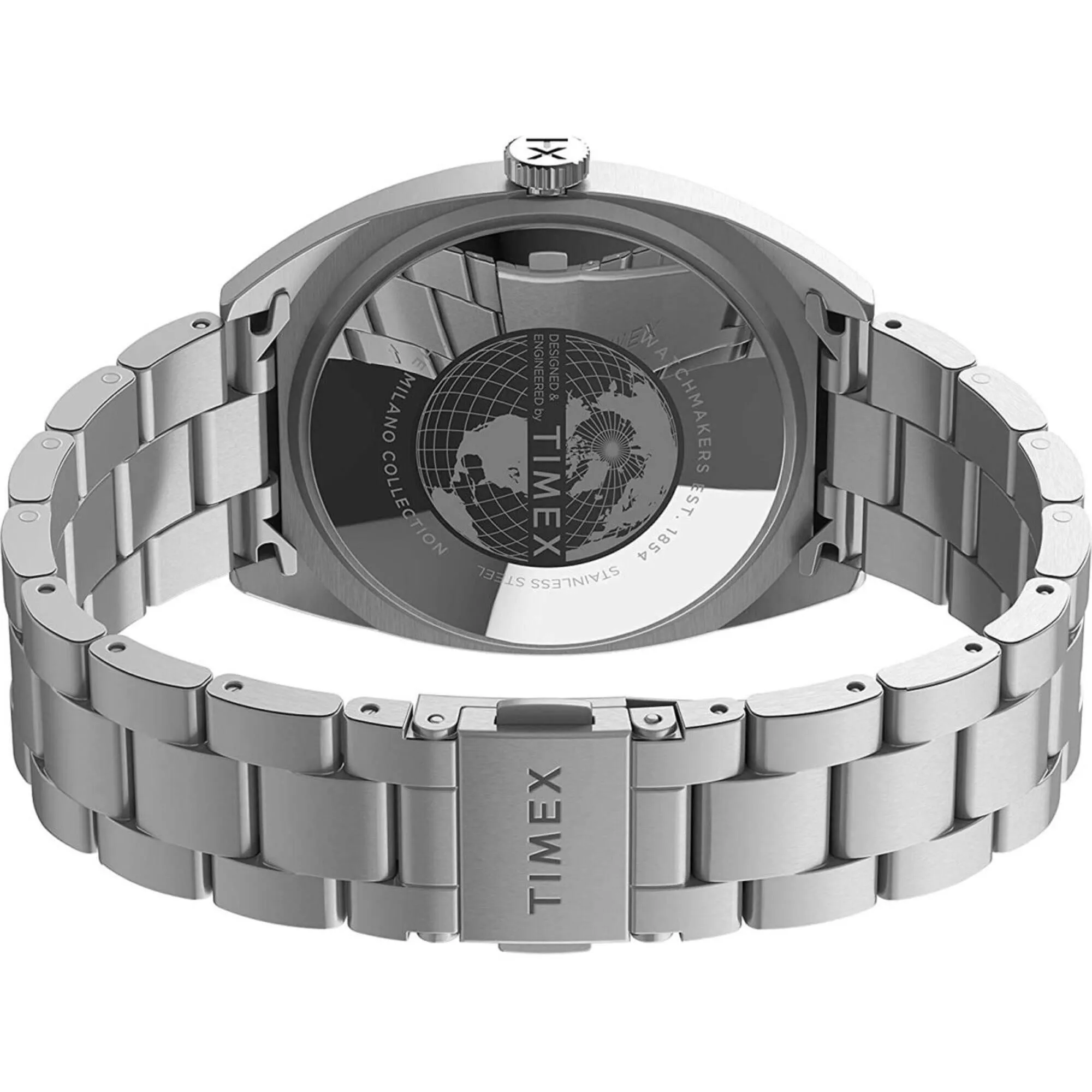Timex Men's Watch - Milano XL Silver Tone Dial Stainless Steel Bracelet | TW2U15600VQ