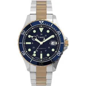 Timex Men's Watch - Navi XL Automatic Power Reserve Blue Dial Bracelet | TW2U83500VQ