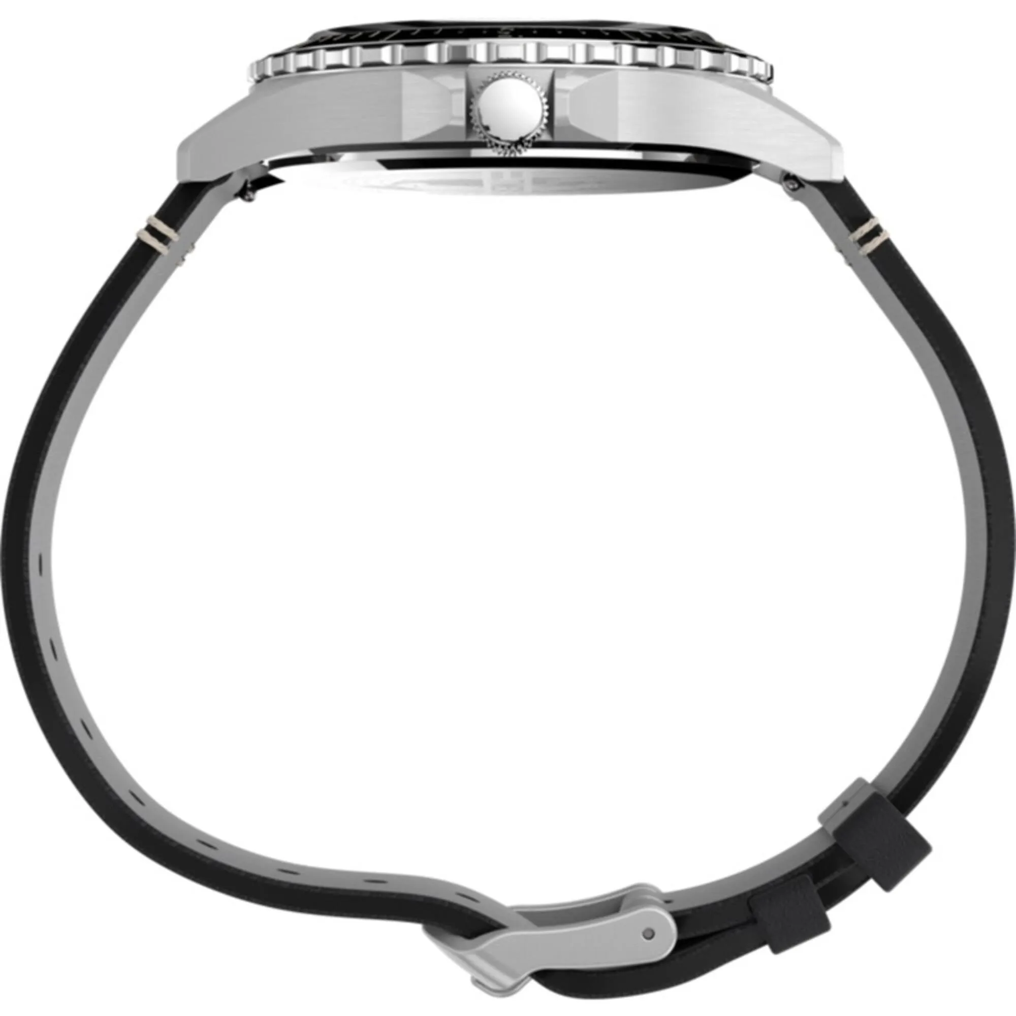 Timex Men's Watch - Navi XL Black Round Dial Stainless Steel Case Strap | TW2V45300VQ