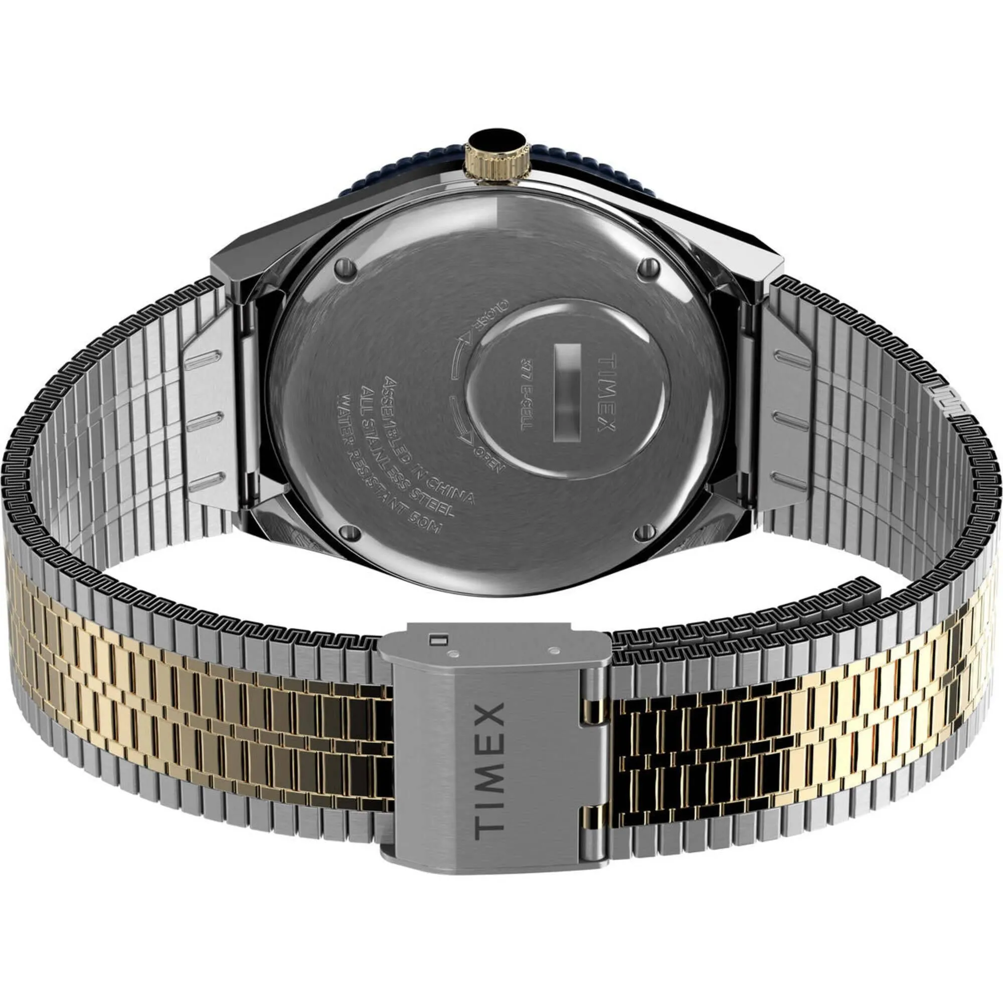 Timex Men's Watch - Q Diver Quartz Blue Dial Stainless Steel Bracelet | TW2V18400ZV