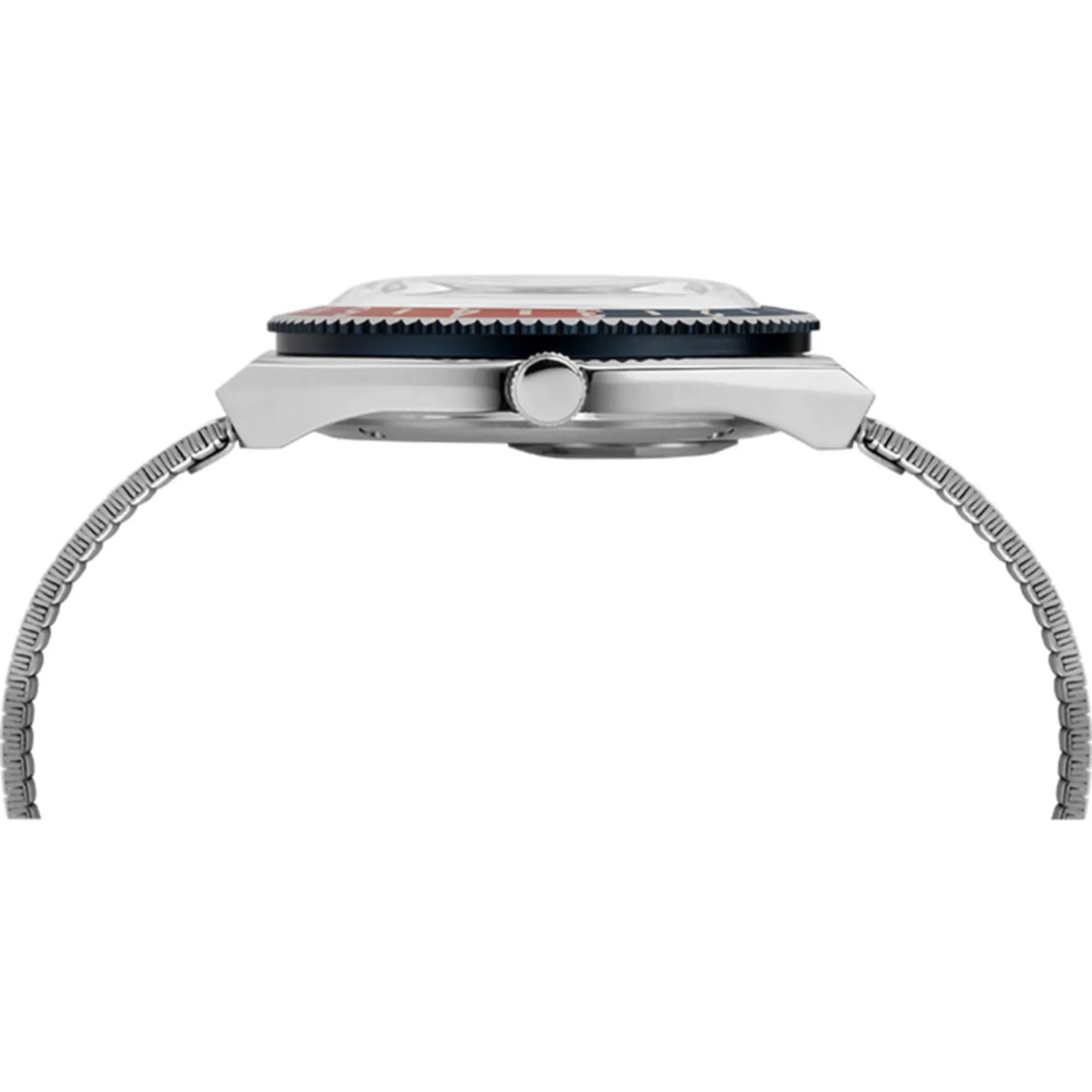 Timex Men's Watch - Q Quartz Blue Dial Silver Stainless Steel Bracelet TW2T80700