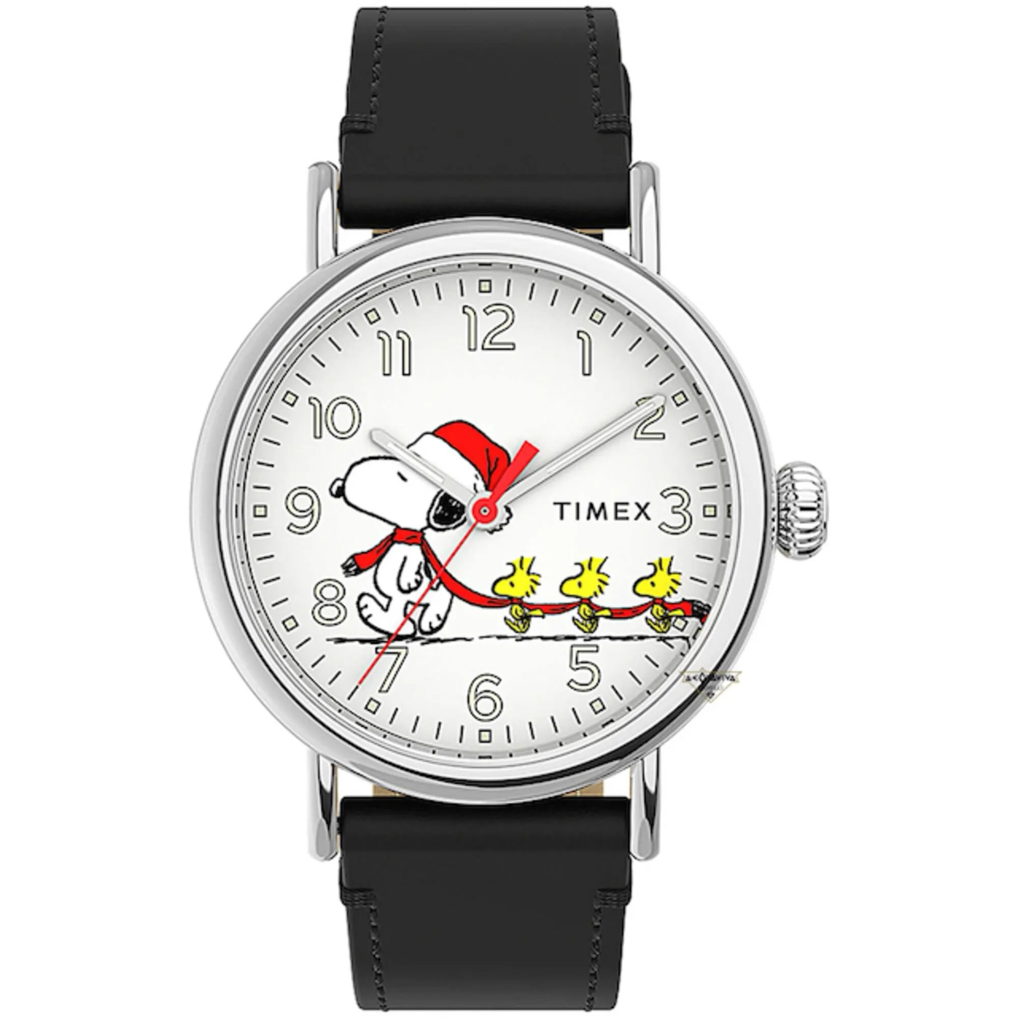 Timex Men's Watch - Standard Peanuts Snoopy Christmas White Dial Strap | TW2U86400VQ