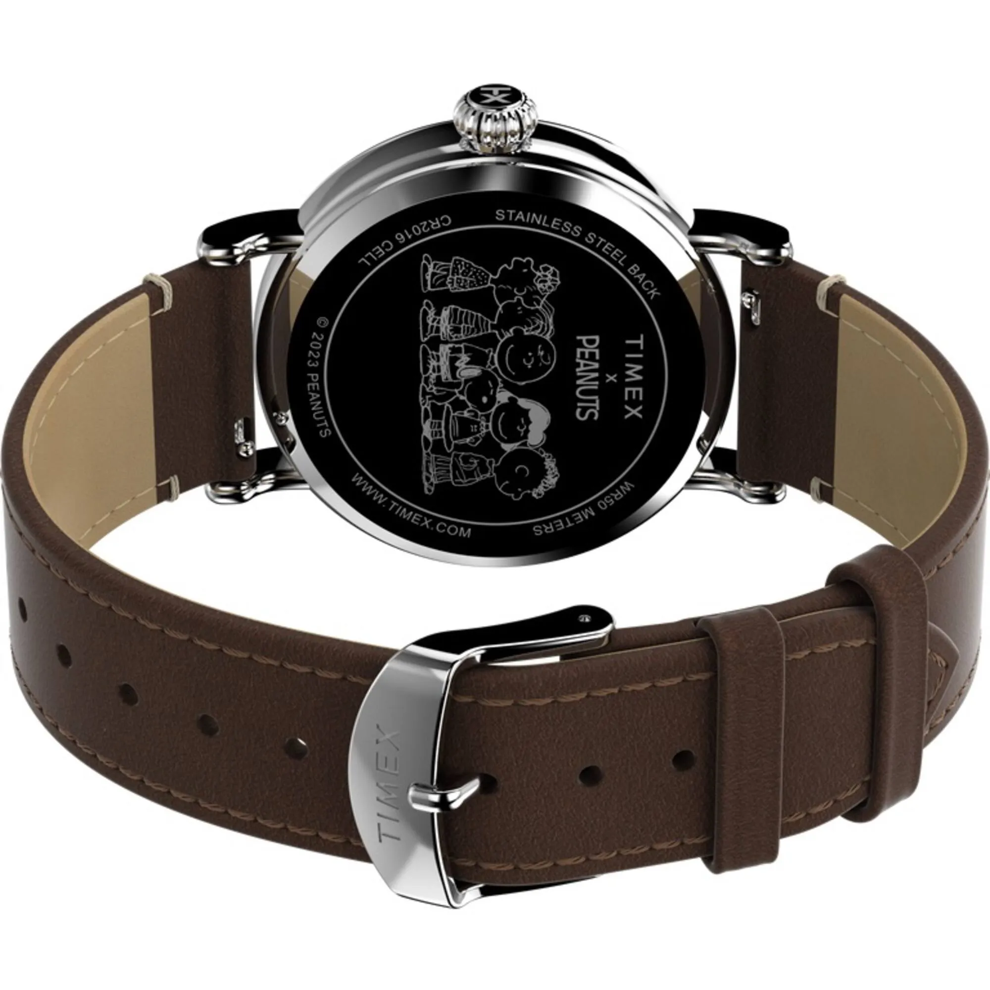 Timex Men's Watch - Standard X Peanuts Gang's All Here Brown Strap | TW2V89800VQ