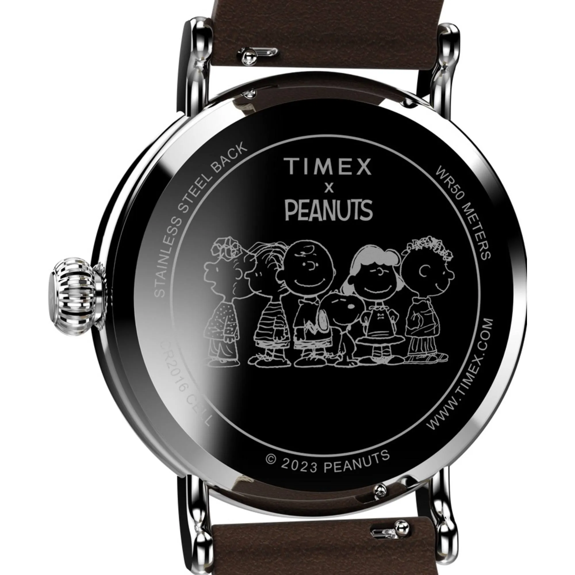 Timex Men's Watch - Standard X Peanuts Gang's All Here Brown Strap | TW2V89800VQ