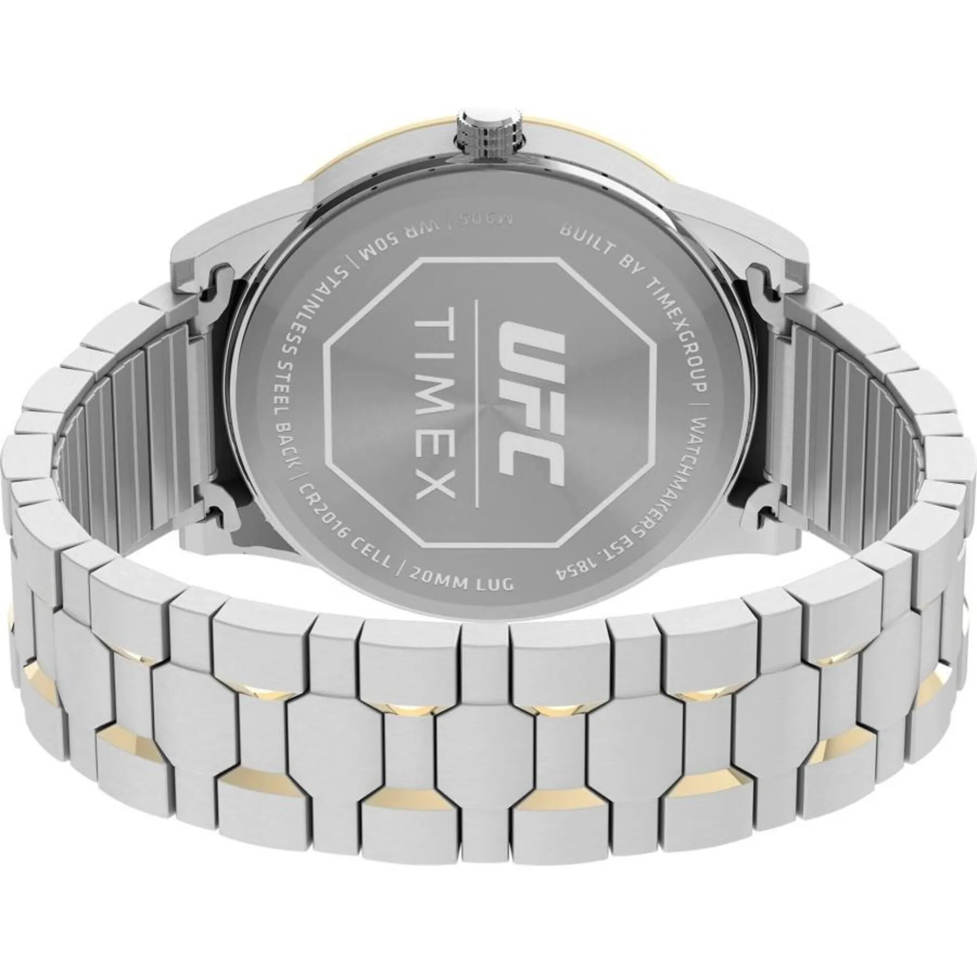 Timex Men's Watch - UFC Legend Gold Tone Rotating Bezel Steel Bracelet | TW2V56500JT