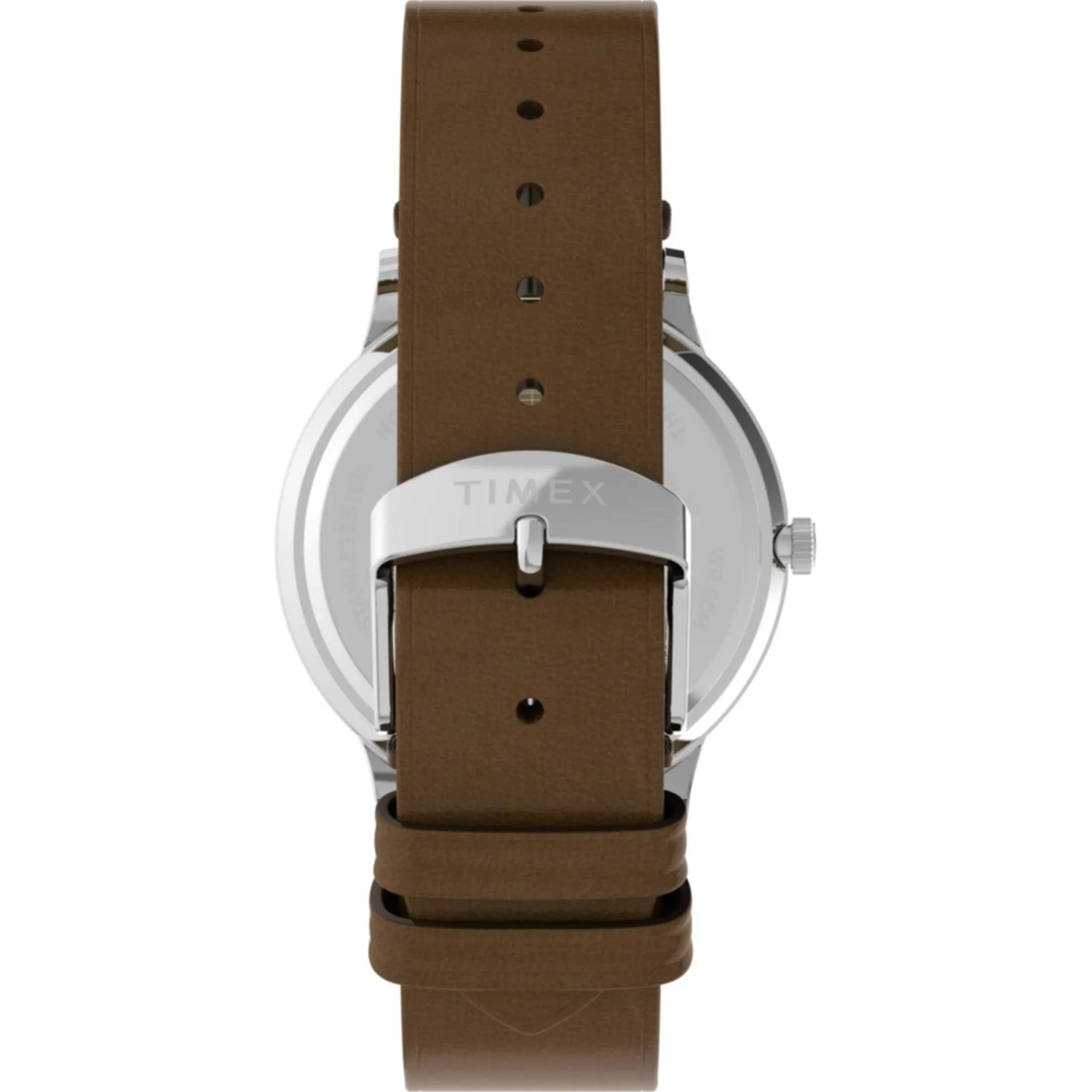 Timex Men's Watch - Waterbury Classic Blue Dial Brown Leather Strap | TW2W14900VQ