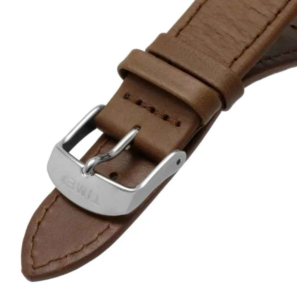 TIMEX SNOOPY TW2V32800 BROWN LEATHER MEN WATCH