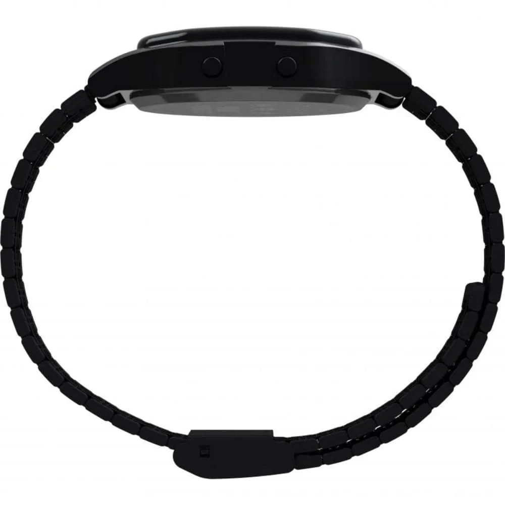 Timex Space Invaders Digital Black Stainless Steel Strap Unisex Watch TW2V30200