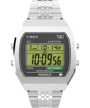 Timex T80 Steel 36mm Stainless Steel Bracelet Watch