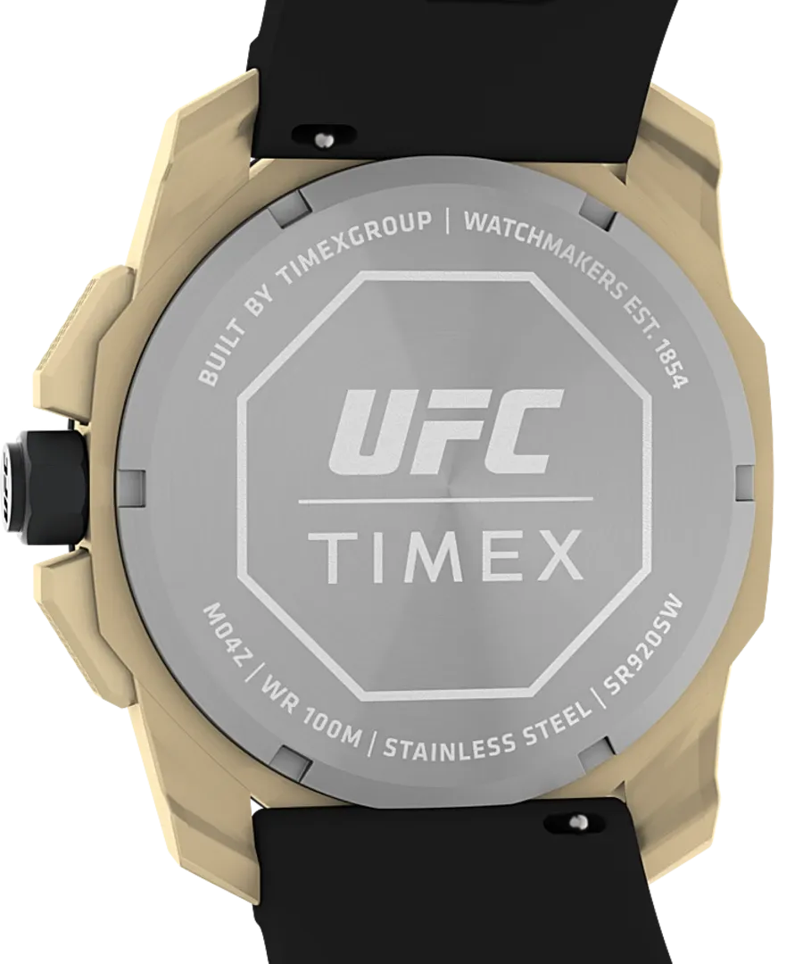 Timex UFC Icon Chronograph 45mm Silicone Strap Watch TW2V58500