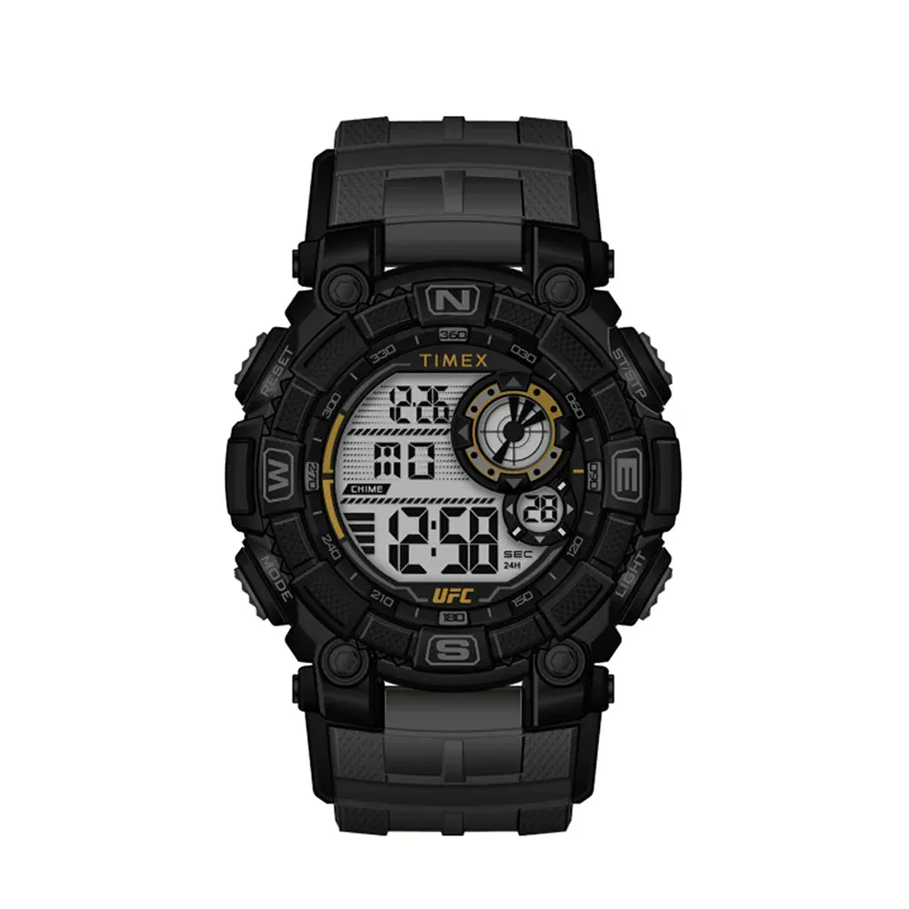 Timex UFC Redemption Digital 53mm Resin Band Watch TW5M53800