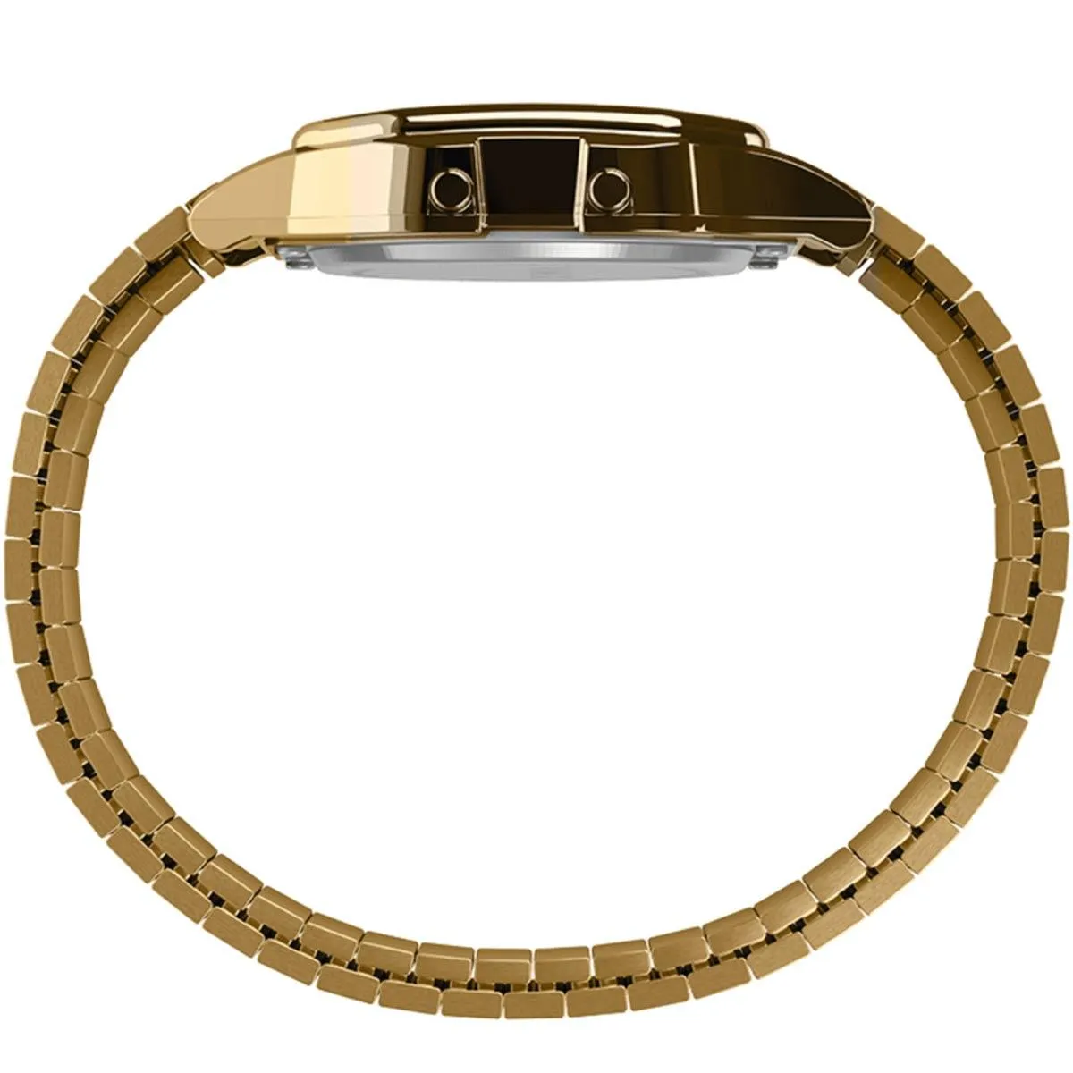 Timex Unisex Chronograph Watch - T80 Digital Dial Yellow Gold Bracelet | TW2R79000YB