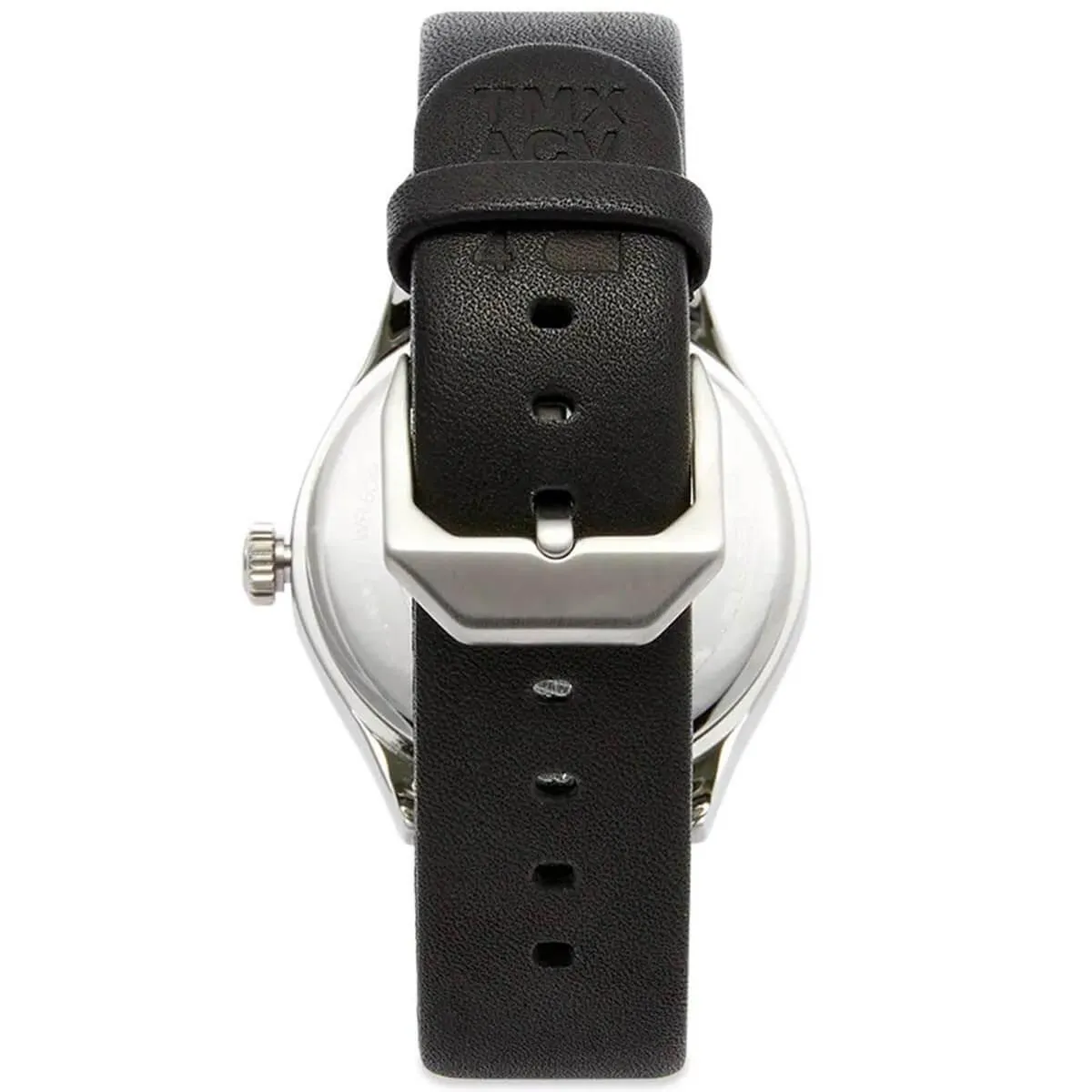 Timex Unisex Quartz Watch - Waterbury United Black Dial Leather Strap | TW2U74000LG