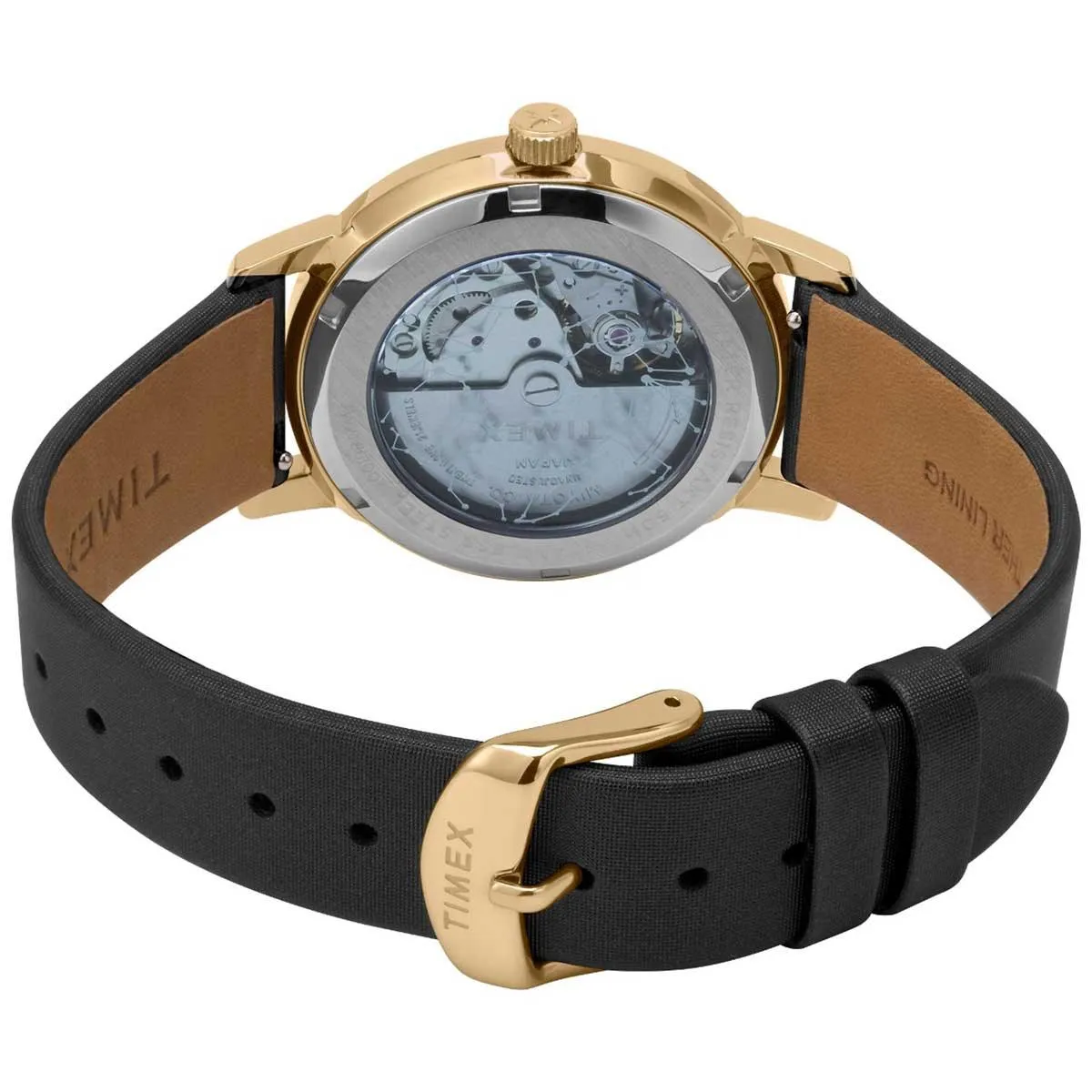 Timex Women's Automatic Watch - Celestial Opulence Black Dial Strap | TW2T86300VQ
