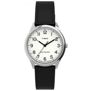 Timex Women's Quartz Watch - Easy Reader Gen1 White Dial Black Strap | TW2U21700VQ