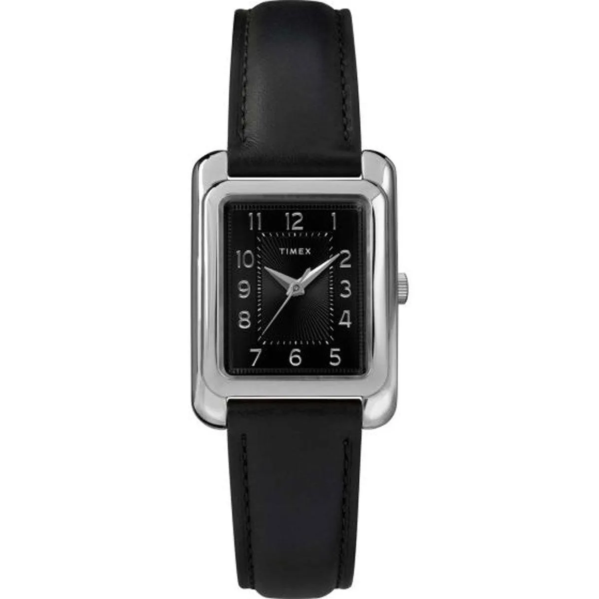 Timex Women's Quartz Watch - Meriden Black Dial Leather Strap | TW2R89700