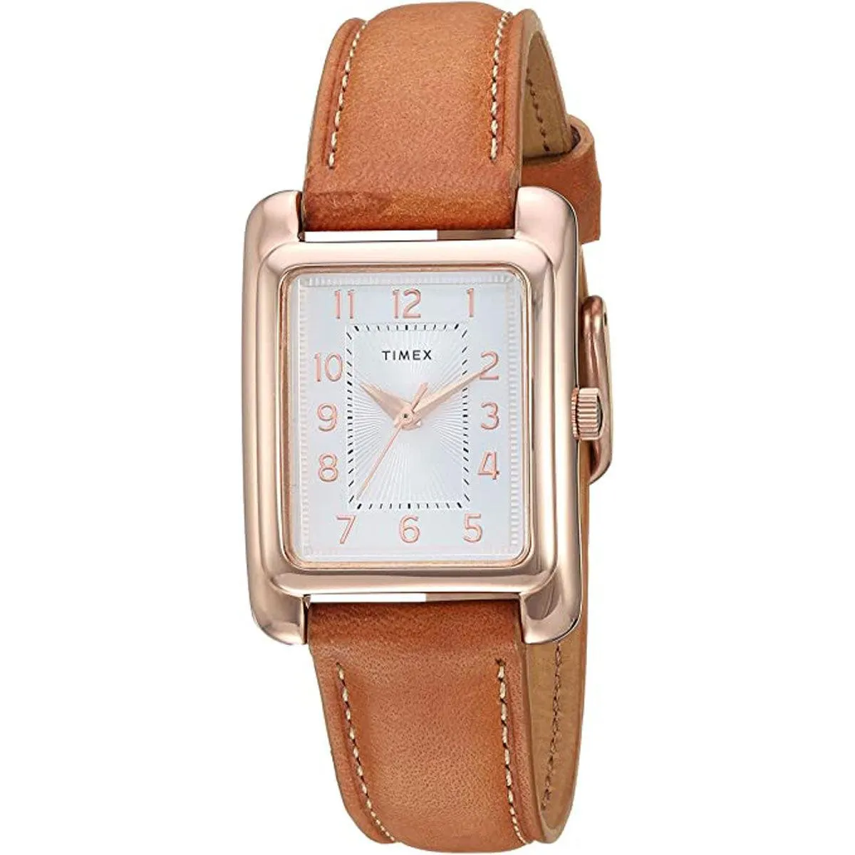 Timex Women's Quartz Watch - Meriden Silver Dial Leather Strap | TW2R89500
