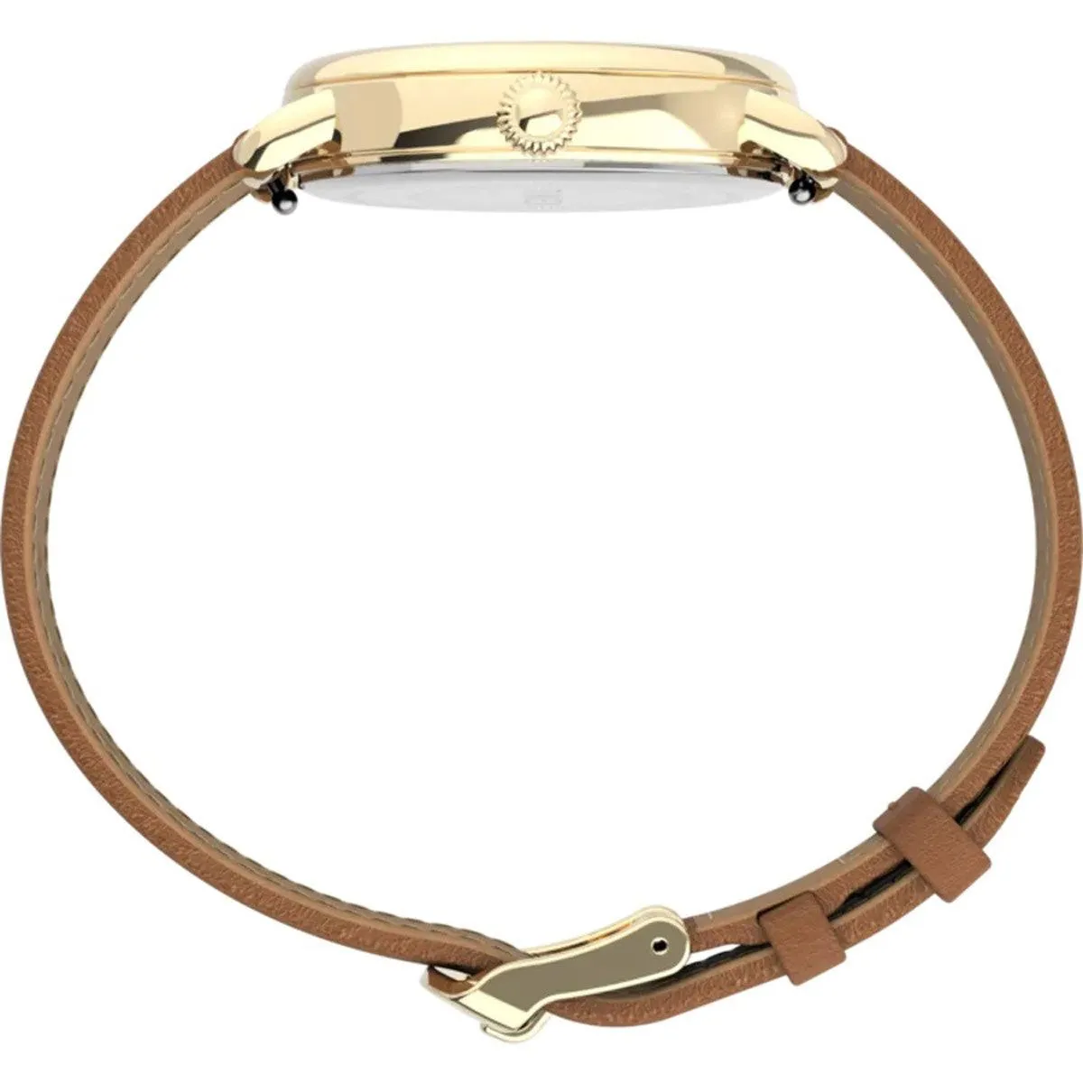 Timex Women's Quartz Watch - Standard Silver Dial Brown Leather Strap | TW2U13300VQ
