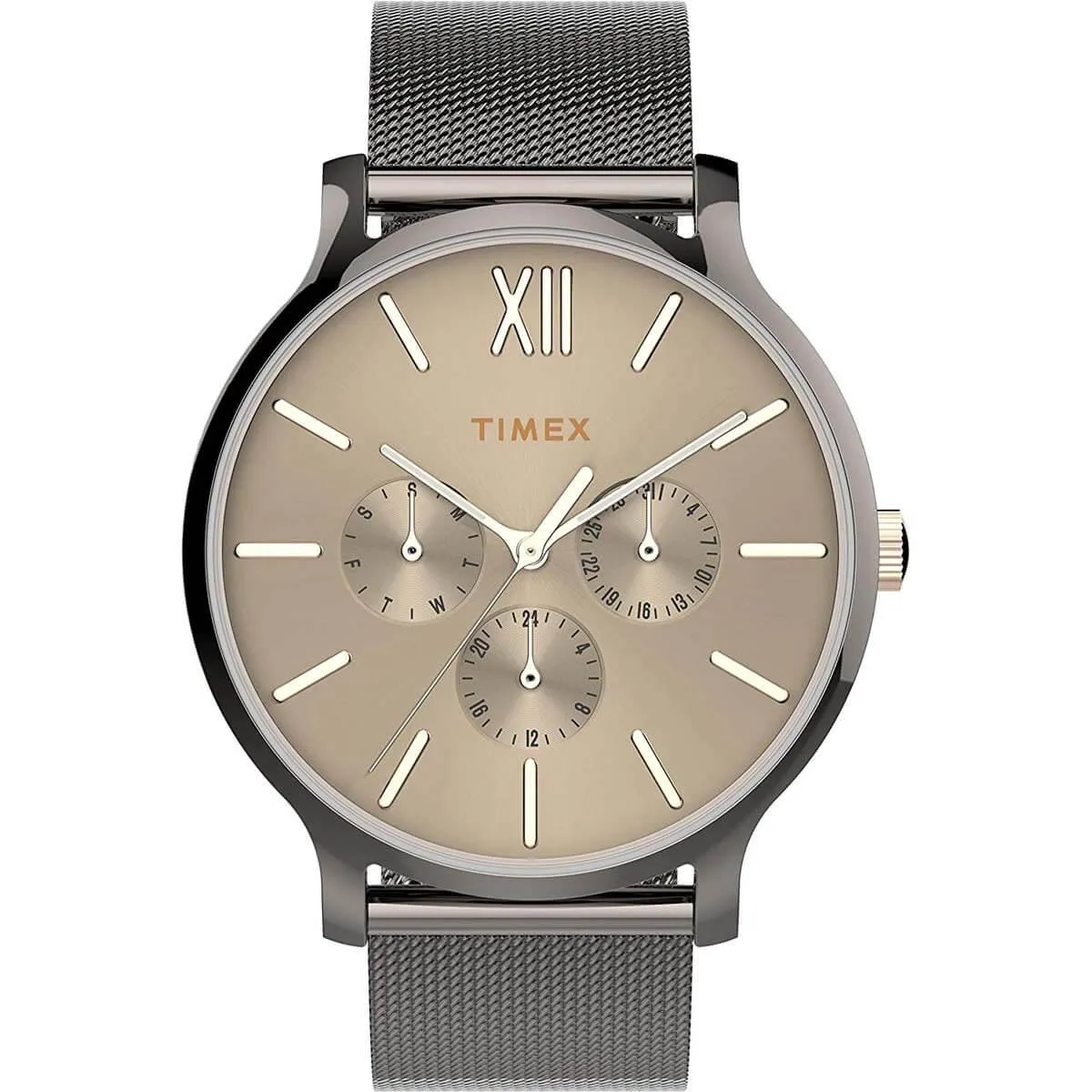 Timex Women's Quartz Watch - Transcend Brown Dial Mesh Bracelet | TW2T74700VQ