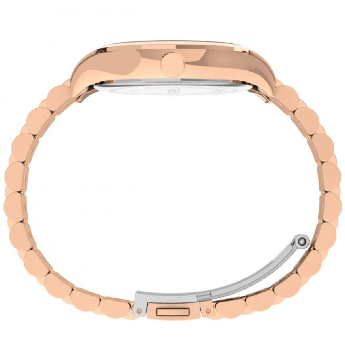 Timex Women's Quartz Watch - Waterbury Cream Dial Rose Gold Bracelet | TW2U23200VQ