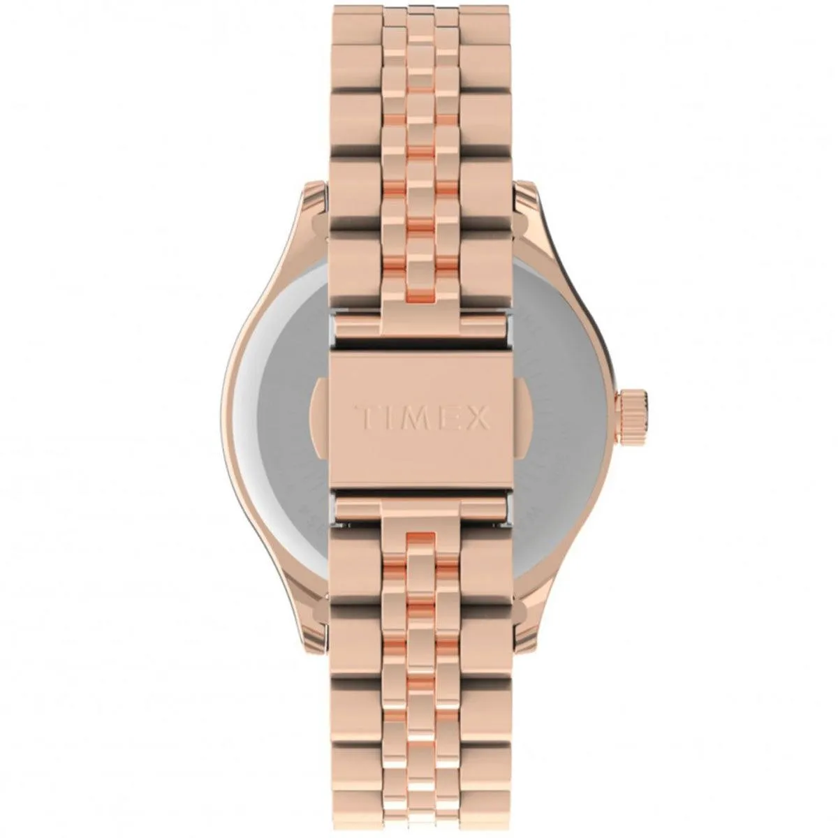 Timex Women's Quartz Watch - Waterbury Cream Dial Rose Gold Bracelet | TW2U23200VQ