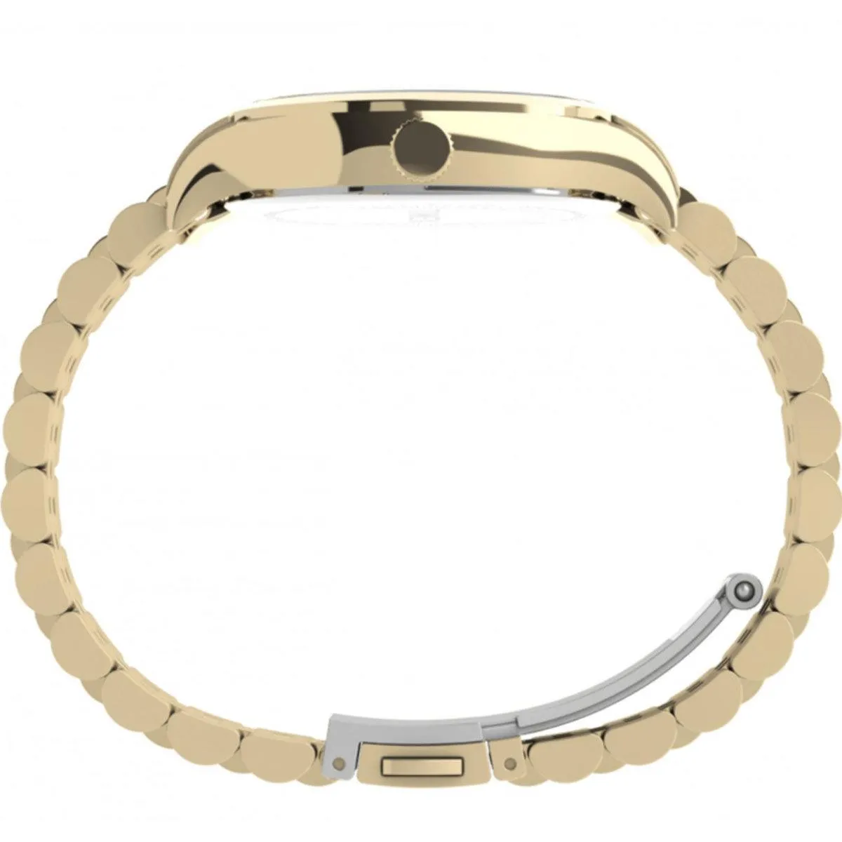 Timex Women's Quartz Watch - Waterbury Cream Dial Yellow Gold Bracelet | TW2U23200VQ
