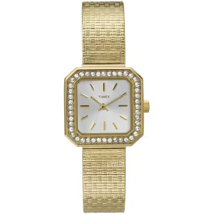 Timex Women's Watch - Classic Gold Dial Plated Stainless Steel Bracelet | T2P550