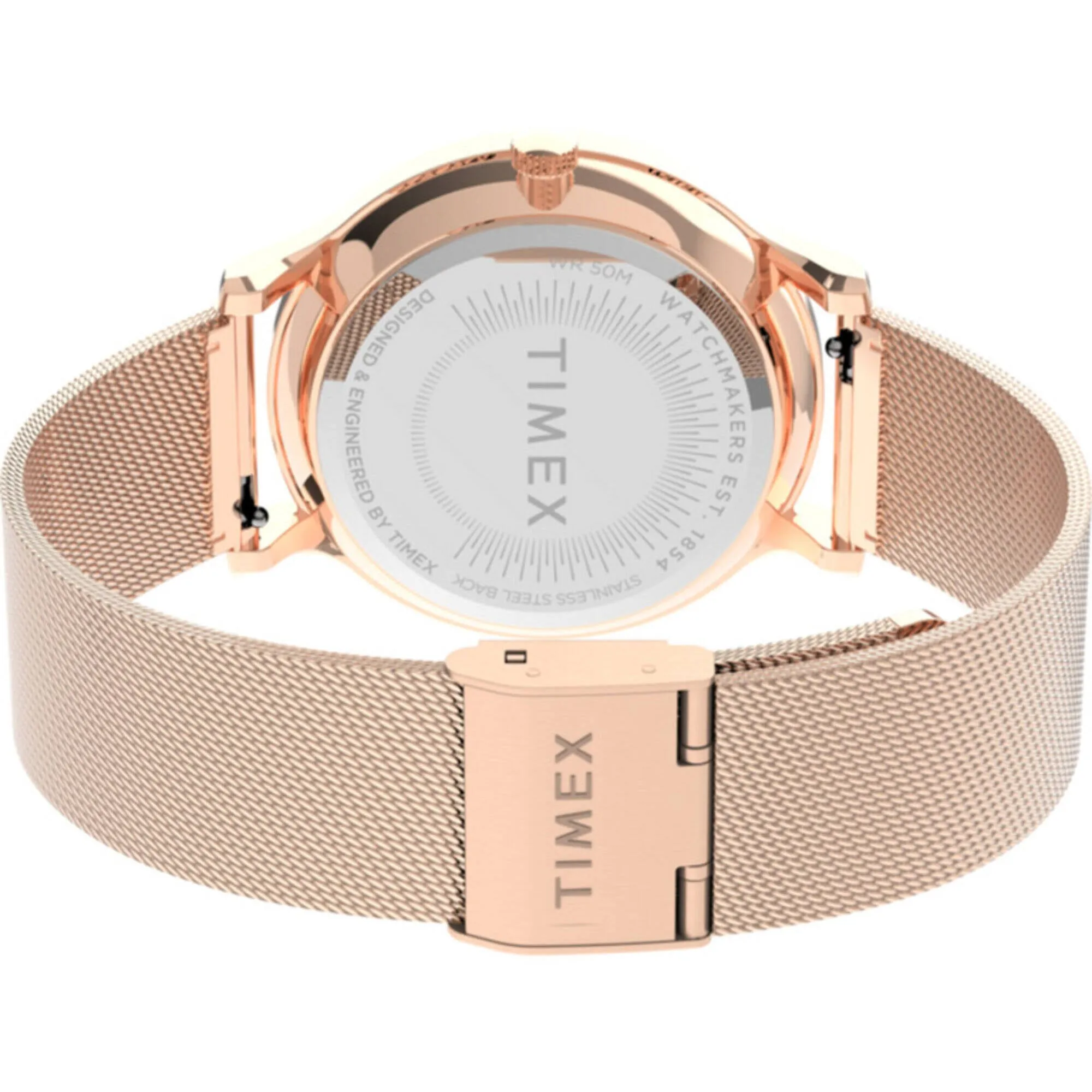Timex Women's Watch - Transcend Quartz Rose Gold Stainless Steel Bracelet | TW2T74500