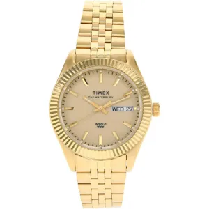 Timex Women's Watch - Waterbury Legacy Boyfriend Yellow Gold Bracelet | TW2U78500VQ