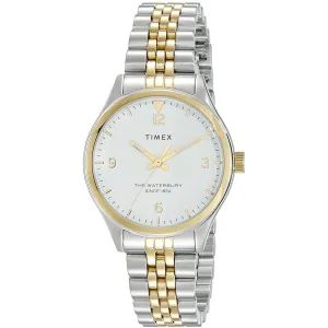 Timex Women's Watch - Waterbury Quartz White Dial Two Tone Bracelet | TW2R69500VQ