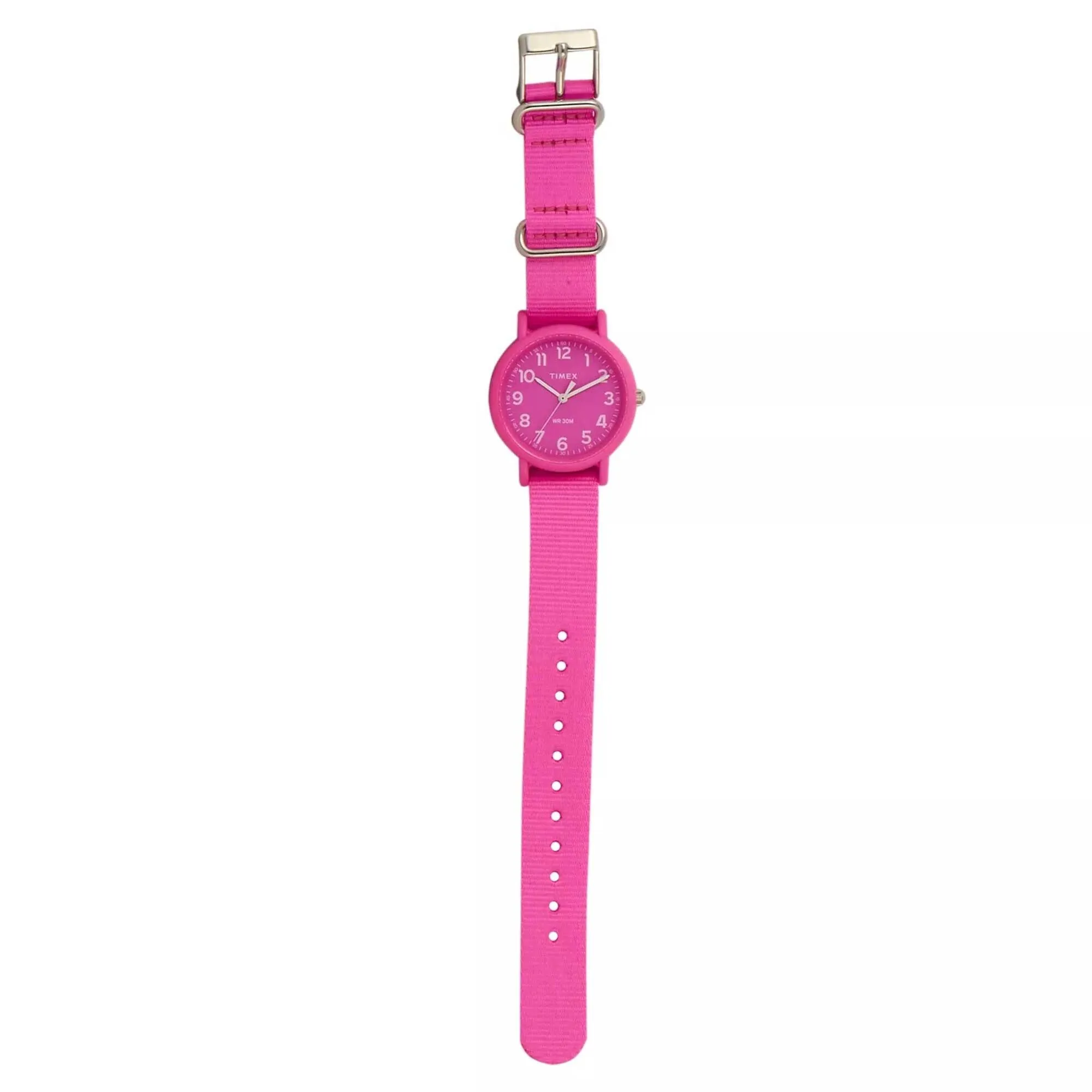 Timex Women's Watch - Weekender Quartz Resin Case Pink Dial Nylon Strap | TWG018100