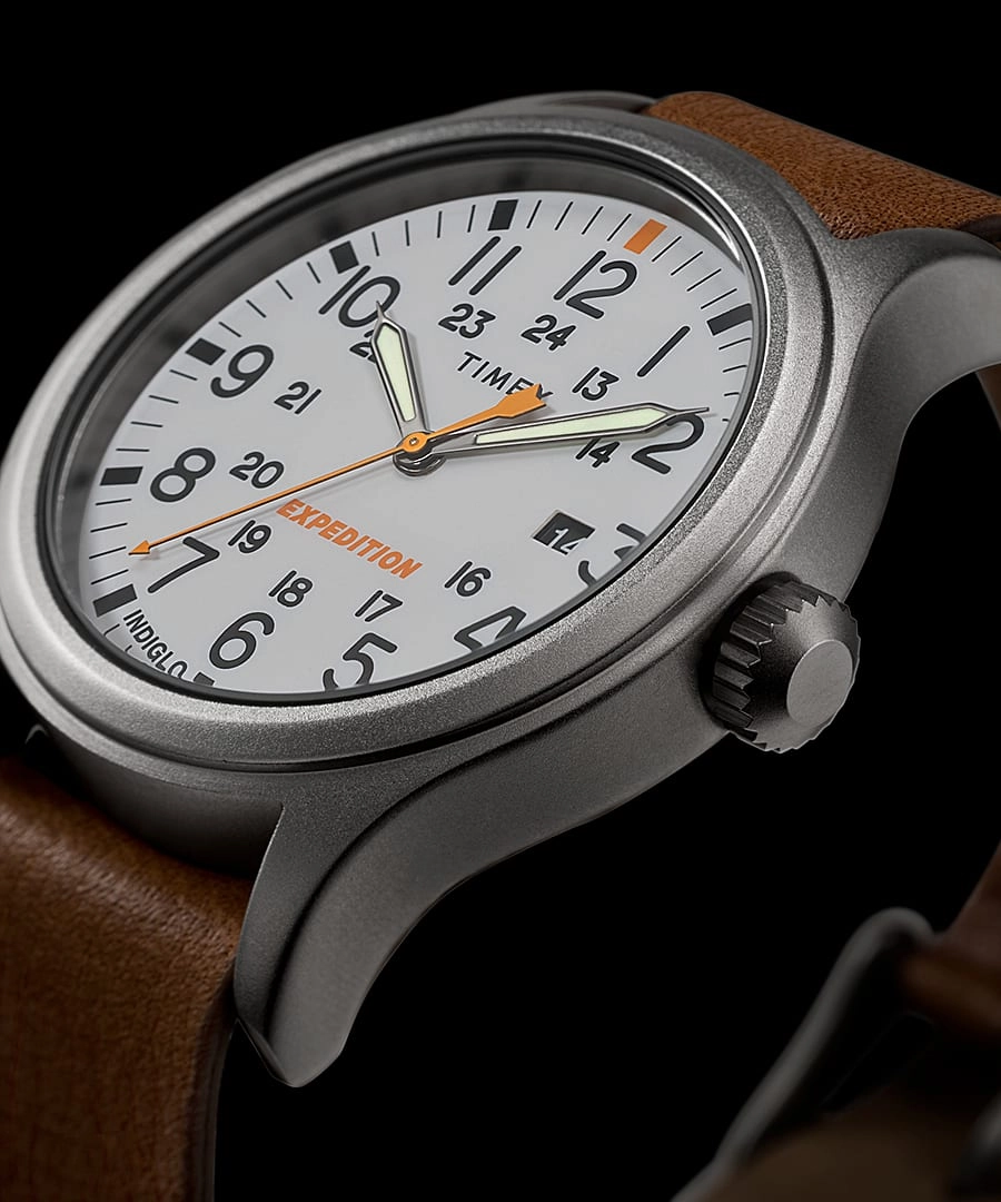 Timex Expedition? Sierra 40mm Leather Strap Watch TW2V07600