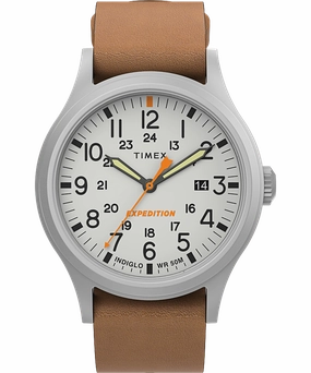 Timex Expedition? Sierra 40mm Leather Strap Watch TW2V07600