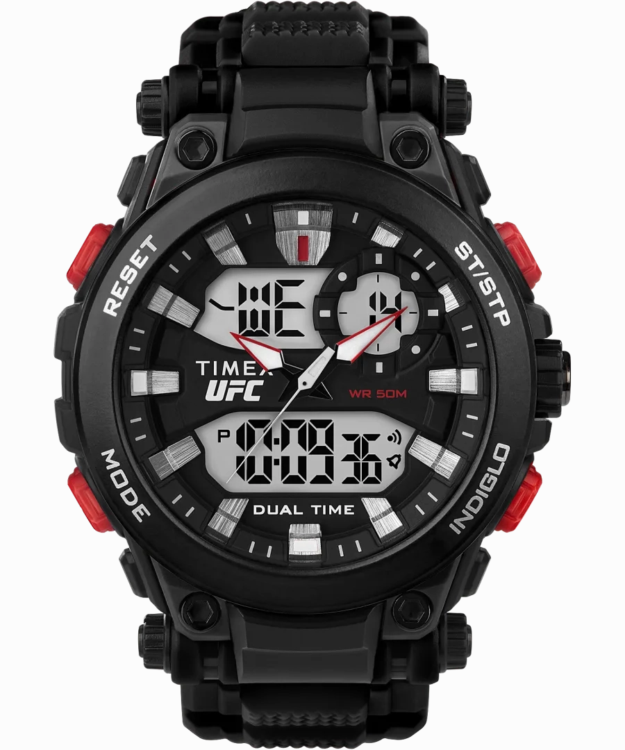 Timex UFC Impact 50mm Resin Strap Watch TW5M52800