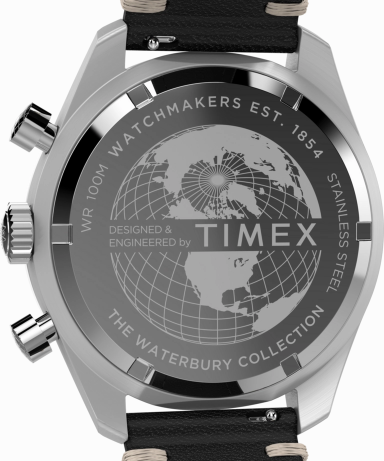 Timex Waterbury Chronograph Leather Strap Watch TW2Y18600