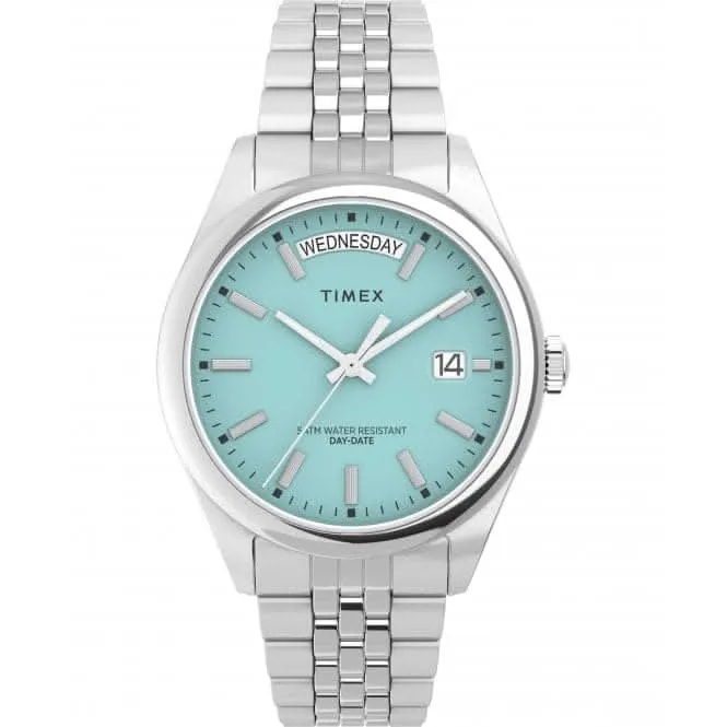 Timex?Legacy Day and Date Stainless Steel Bracelet Watch TW2V68400