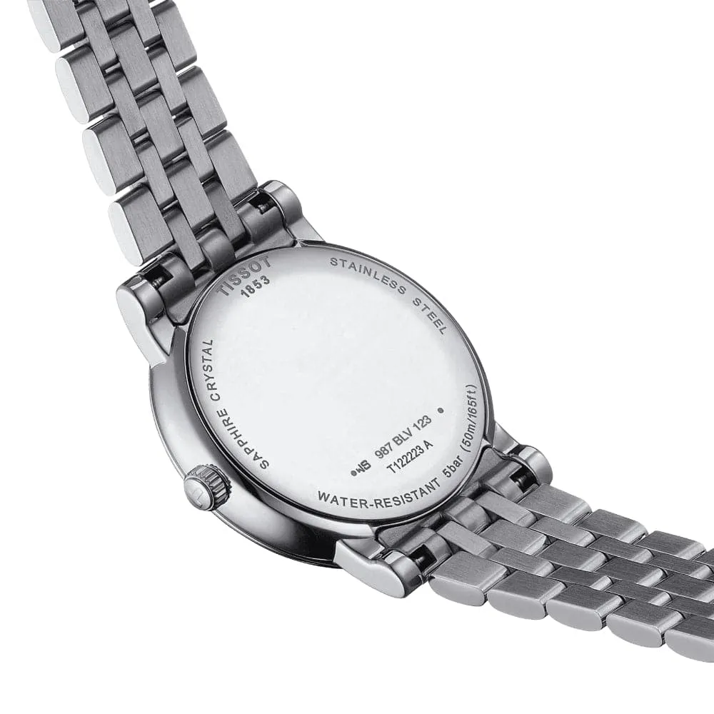 TISSOT CARSON MOONPHASE SWISS QUARTZ STAINLESS STEEL WOMEN'S WATCH T1222231103300