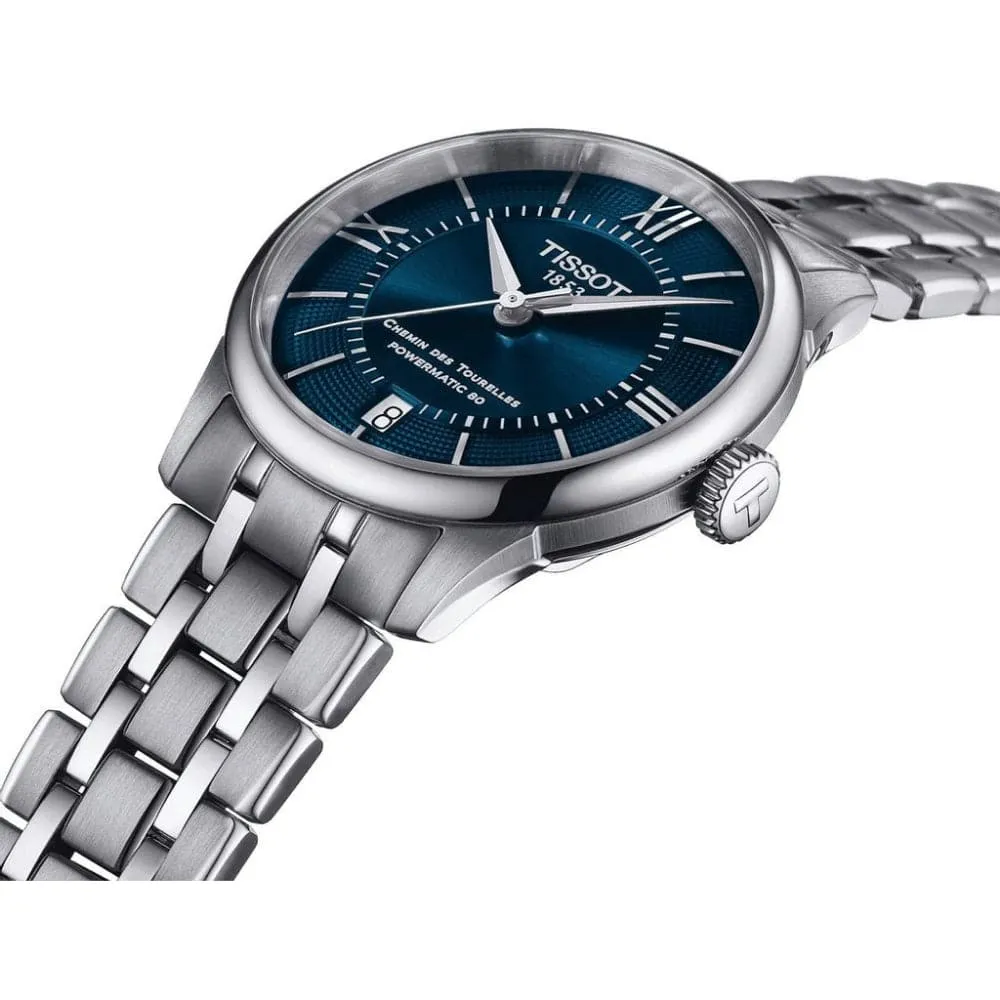 Tissot Chemin Des Tourelles Powermatic Silver Stainless Steel Strap Men Watch T1392071104800