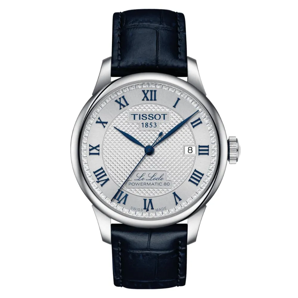 Tissot Le Locle Powermatic Stainless Steel & Leather Strap Men Watch T0064071103303